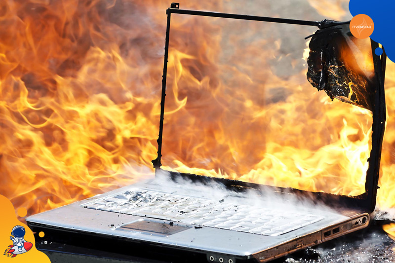 Vấn đề thường gặp trên laptop là để máy laptop quá nóng trong thời gian dài